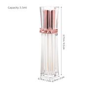 TOPPERFUN 8 Pièces Transparent Lipstick Tubes With Butterfly Bow Design Refillable Lip Glaze Bottles For Diy Makeup Packaging And Travel