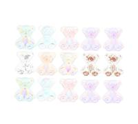 TOPPERFUN 80pièces Décorations Pour Ongles Résine Forme Petit Ours Dessin Animé Accessoires Manucure Diy Pour Filles Breloques Ongles