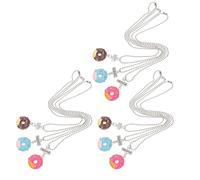 TOPPERFUN 9 pièces Colliers Beignets Décoratifs pour Amitié Légers et Confortables avec Chaînes Premium Cadeaux Anniversaire pour Meilleurs Amis