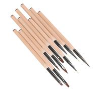 TOPPERFUN 9 pièces Set de Pinceaux de Nail Art Outils de Manucure pour et Créations Artistiques Accessoires Pratiques pour Salon et Usage Personnel