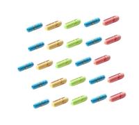 TOPPERFUN 99pièces Capsules Transparent Colorées pour Messages Amour pour De Saint-Valentin Et Fêtes