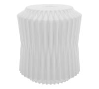 TOPPERFUN Abat-jour Suspendu en Plastique Blanc 3d pour Ampoule, Design Moderne et Créatif, Léger et Résistant, pour Décoration D'ambiance dans Chambre
