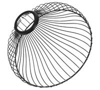 TOPPERFUN Abat-Jour Suspendu Industriel en Métal Noir 195X115 MM Petit Abat-Jour Cage Géométrique Léger pour Plafonnier Décoration Intérieure pour Salon de Thé et Espace Résidentiel