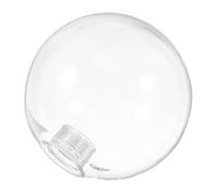 TOPPERFUN Abat-jour Verre Rond Fileté Pour Luminaire Cache Ampoule Verre Transparent Pour Décoration Maison Ou Bureau