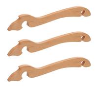 TOPPERFUN Accessoire pour Grille de Four 3pcs en Bois avec Poignée Ergonomique Incurvée et Structure Unique pour Manipulation Précise et Protection les Brûlures Four à Convection