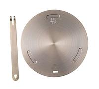 TOPPERFUN Adaptateur en Acier Inoxydable et Alliage D'aluminium Pratique pour Cuisinière Électrique Diffuseur de Chaleur 1 Set pour Plaque Induction Indispensable Cuisine