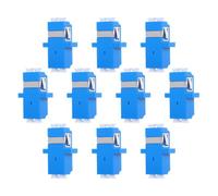 TOPPERFUN Adaptateur Fibre Optique Lc Duplex Bleu 10 Pièces Monomode PVC | Connexion Stable, Structure à Bride, Compatibilité Large, pour Baies Serveur et Salles Télécom