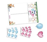 TOPPERFUN Affiche de Prédiction Bébé Autocollants de Vote Décoration de Baby Shower Non Genré de Fête Interaction Amusante Entre Invités