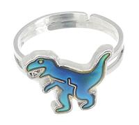 TOPPERFUN Bague d'Humeur Réglable Dinosaure Garçon et Bague Température Changeante Fête Unisexe Taille Ajustable