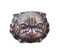 TOPPERFUN Bague Pi Yao en Cuivre Vintage 12 Taille Anneau Ethnique de Richesse et Santé Accessoire Punk Amulette Feng Shui Bijou Amulette pour Homme et Femme Présent Chance