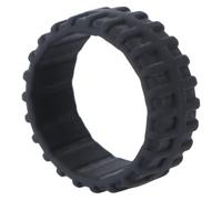 TOPPERFUN Bagues En Silicone à Motif Pneu Respirantes, Alliance Sportive Pour Homme Et Femme, Matériau Silicone Souple, Taille 7, Couleur Noire, Usage Quotidien Et Présent Noël