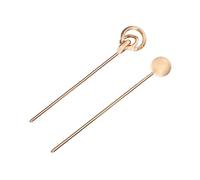 TOPPERFUN Baguettes à Cheveux En Alliage Aluminium 2pcs Pour Vintage Épingles à Cheveux Élégantes Pour Femmes Pour Chignons Et Quotidien