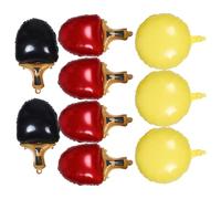 TOPPERFUN Ballons de Tennis de Table en Aluminium Rouge et Noir Jaune 9 Pièces Décorations Sportives pour Fêtes D’Anniversaire Événements Sportifs et Compétitions Scolaires