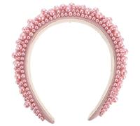 TOPPERFUN Bandeau à Perles Baroque Accessoire Élégant Éponge pour Fêtes et Occasions Spéciales