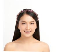 TOPPERFUN Bandeau Baroque Cristal Brillant pour Mariage et Fête Accessoire Cheveux Élégant et Headband en Pierres pour Mariée et Célébrations