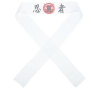 TOPPERFUN Bandeau de Karaté Japonerie Style Ninja Unique Inspirant et Motivant Réutilisable en Polyester Blanc Cuisine Adapté à Tous Types de Morphologies