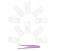 TOPPERFUN Bandes Adhésives Respirantes et Souples pour Remodelage Patchs Auto-Adhésifs Invisibles pour Affiner les Ailes du Nez Lot de 5 Packs de 100 Pièces avec Pince à Épiler Usage