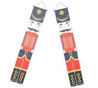 TOPPERFUN Bannière de Noël Casse-Noisette pour Porte Intérieure et Extérieure Décoration de Porche Lumineuse Matériau Couleur Vive pour Maison Bureau et Commerce