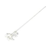 TOPPERFUN Bâtonnet à Cheveux Épingle à Cheveux Classique Chinois Élégant en Alliage Argenté Accessoire Saint-valentin et Anniversaires pour Femmes et Filles