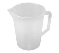 TOPPERFUN Bécher Gradué en Plastique 3000 Ml à Large Ouverture, Tasse à Mesurer Liquide Résistante aux Produits Chimiques, Récipient Transparent Graduation Claire pour Usage Laboratoire
