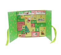 TOPPERFUN Boîte 2024 De Friandises De Noël Titulaires Veille Avènement Calendrier Vide Étiquette avec Bonjour pour Présent Traiter Thème Décorations Donnant Papier Vert