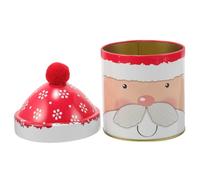 TOPPERFUN Boîte À Bonbons avec Chapeau De Noël Bocaux À Bonbons avec Couvercles Bocal À Biscuits De Noël Bocal À Bonbons De Noël Boîtes À Biscuits Rondes Petites Boîtes Décoratives en