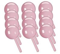 TOPPERFUN Boîte à Bonbons De Sucette Ronde 12 Pcs En Plastique Sûr Et Sain, Boîte De Rangement Pour Garçon Et Filles, Décoration De Table De Mariage, Coffret Créatif Pour Diy