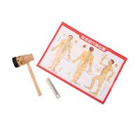 TOPPERFUN Boîte Chauffante Moxa en Bois Dur avec Porte-bâtonnets de Moxibustion Ergonomique, Outil Portable Léger pour Thérapie de Moxibustion, pour Bureau et Voyages, avec Carte des Points