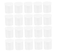 TOPPERFUN Boîte De 50 Pièces Boite De Conservation 25ml Pots De Peinture Perles Petits Conteneurs De Billes Conteneurs De Broderie De Diamant Caisse Rangement Boîte Ronde Pigment