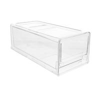 TOPPERFUN Boîte de Rangement Réfrigérateur Type Tiroir Transparent Organisateur Empilable pour Fruits Légumes Bac de Stockage Aliments Congélateur Pratique et Antidérapant Moyenne