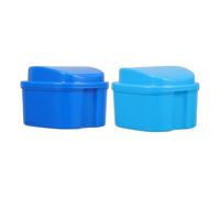 TOPPERFUN Boîte Prothèses Portable avec Filtre Anti-odeurs Étui Léger à Ouverture Rapide Rangement Pratique pour Dentier et Gouttière Voyage et Repas