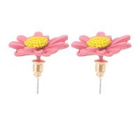 TOPPERFUN Boucles D’Oreilles Marguerite en Argenté 925 Aiguilles Bijoux Fleuris pour Femme Petites Fleurs Métalliques Roses Boucles pour Fêtes et Usage Quotidien