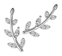 TOPPERFUN Boucles D'oreilles Feuilles Grimpeuses Femme Élégantes En Alliage Léger, Design Minimaliste, Style Quotidien Sophistiqué