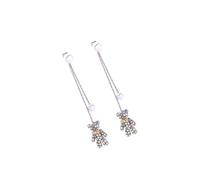 TOPPERFUN Boucles D'oreilles pour Femmes en Alliage Petites Pierres Colorées D'ourson, Délicates et Créatives, comme Présent