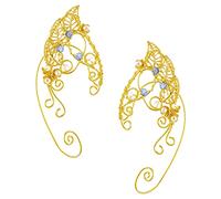TOPPERFUN Boucles Oreilles Manchettes Fées Alliage Léger Boucles Oreilles Griffes Superposées Trois Pour Femmes Bijoux Sans Perçage Pour Fête Et Cosplay
