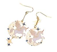 TOPPERFUN Boucles Oreilles Pendantes Licorne Asymétriques Bijoux Oreilles Pour Fille Créatifs Et Décoratifs