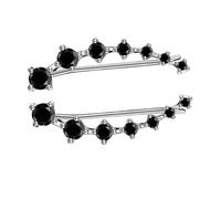 TOPPERFUN Boucles Oreilles Zircon Pour Femmes Paillettes Scintillantes Accessoires De Mode Facile à Porter