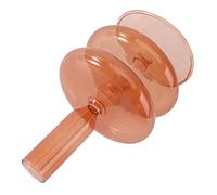 TOPPERFUN Bougeoir en Verre Main Bougeoir de Table Décoratif Multicolore Accessoire pour Dîner aux Chandelles Décoration Maison Fête de Mariage 1 Pièce