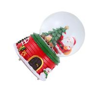 TOPPERFUN Boule à Neige Lumineuse de Noël en Verre Musique Décoration de Bureau et Salon Socle Stable Présent Festif pour Ambiance Chaleureuse et Style Élégant