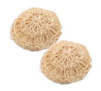 TOPPERFUN Boule de Bain en Sisal 2Pcs Éponge Exfoliante Bain Gommage Corporel Pratique Maison Massage et Nettoyage
