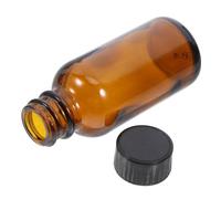 TOPPERFUN bouteille de médecine verre boston échantillon bouteilles flacons de mini pilulier bouteilles de voyage liquide Résine phénolique Light Brown