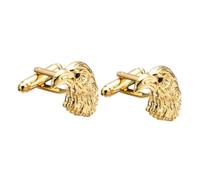TOPPERFUN Boutons De Manchette De Smoking Homme Dorés Tête Aigle Métal, Accessoires Costume Cérémonie, Chemise Formelle, Élégant Animalier Design Solide