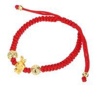 TOPPERFUN Bracelet à Cordon Rouge Tressé Ajustable Breloque Lapin du Zodiaque Chinois Protection et Chance pour Femme Amulette Amulette pour L’Année du Lapin Présent Symbolique de 2023