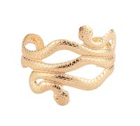 TOPPERFUN Bracelet de Bras Punk Métal Serpentin Doré Brassard Exagéré Bijoux de Bras Femme Manchette Taille Unique Accessoire Style Original