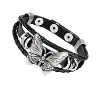 TOPPERFUN Bracelet Gothique Punk avec pour Hommes et Femmes Manchette Tressée Accessoire de Mode Rock pour Halloween et Événements Spéciaux