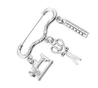 TOPPERFUN Broche Créative Modèle Machine à Coudre et Ciseaux, Épingle à Coudre Ornemente Vêtements et Paquet, Accessoire Couture Original pour Créatrice de Vêtements, Présent Tailleur