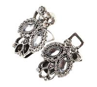 TOPPERFUN Broche de Cape en Cristaux Argentée Vintage, Pince à Foulard Multifonction, Épingle à Châle pour Femmes, Accessoires Mode, Usage Quotidien et Événements, Taille Unique