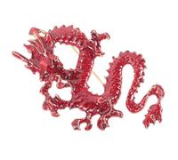 TOPPERFUN Broche Dragon Chinoise Rouge Épingle Veste Vintage pour Femme et Homme Accessoire Unique Shirts Vestes Jean Chapeaux et Sacs