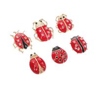 TOPPERFUN Broche Épingle Dessin Animé Sept Points 6 Pcs Émail Animal Garçon Et Filles Accessoires Mode Chemise Présent Légère