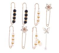 TOPPERFUN Broche pour Femme Réglable Broche de Sécurité Métallique Délicate Accessoire de Vêtement pour Jupe et Pantalon Usage Quotidien 8 Pièces